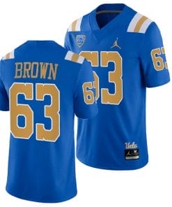 UCLA Bruins Jim Brown Jersey #63 Blue College Football Uniform