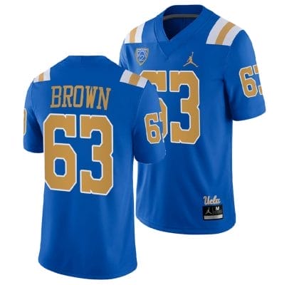 UCLA Bruins Jim Brown Jersey #63 Blue College Football Uniform
