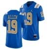 UCLA Bruins Kazmeir Allen Jersey #19 Blue College Football Uniform