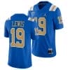 UCLA Bruins Marcedes Lewis Jersey #19 Blue College Football Uniform 7 UCLA Bruins Marcedes Lewis Jersey #19 Blue College Football Uniform