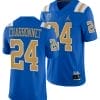 UCLA Bruins Zach Charbonnet Jersey #24 Blue College Football Uniform 5 UCLA Bruins Zach Charbonnet Jersey #24 Blue College Football Uniform