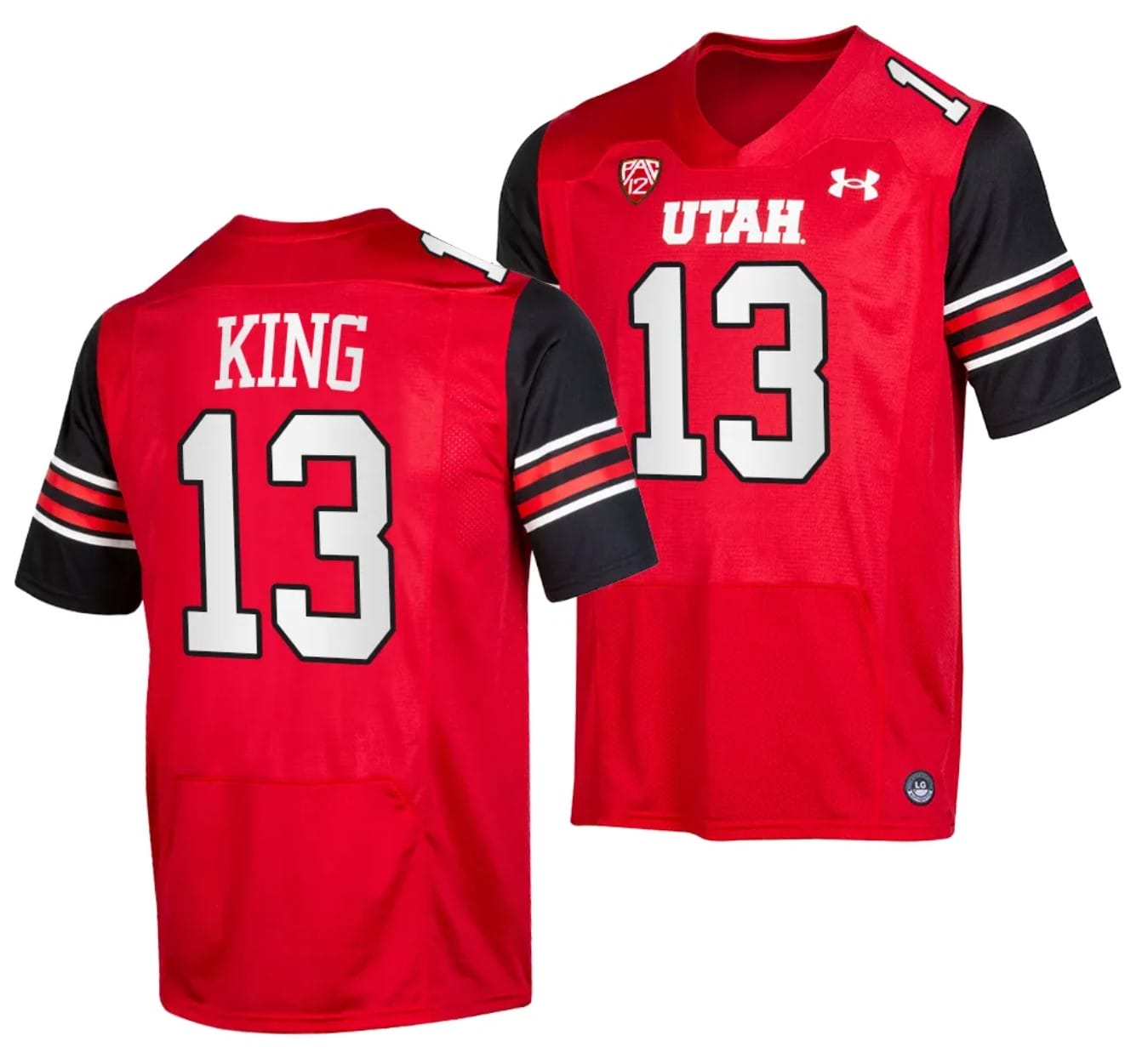 Utah Utes #13 Landen King Jersey College Football Red 1 Utah Utes #13 Landen King Jersey College Football Red
