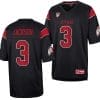 Utah Utes #3 JaQuinden Jackson Jersey Throwback College Football Black 7 Utah Utes #3 JaQuinden Jackson Jersey Throwback College Football Black