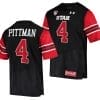 Utah Utes #4 Mycah Pittman Jersey College Football Black 7 Utah Utes #4 Mycah Pittman Jersey College Football Black
