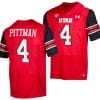 Utah Utes #4 Mycah Pittman Jersey College Football Team Wordmark Red 7 Utah Utes #4 Mycah Pittman Jersey College Football Team Wordmark Red
