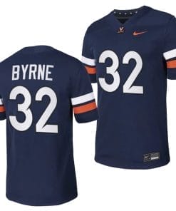 Virginia Cavaliers Luke Byrne Jersey #32 College NIL Football Game 2023 Navy