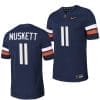Virginia Cavaliers Tony Muskett Jersey #11 College NIL Football Game 2023 Navy 6 Virginia Cavaliers Tony Muskett Jersey #11 College NIL Football Game 2023 Navy