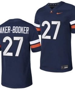 Virginia Cavaliers Trent Baker Booker Jersey #27 College NIL Football Game 2023 Navy
