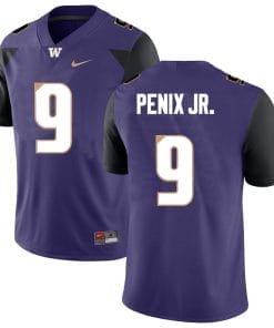 Washington Huskies Michael Penix Jr Jersey #9 College Football Premier Purple Alternative