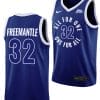 Zach Freemantle Jersey #32 Xavier Musketeers All For One Blue College Basketball Uniform