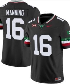 Arch Manning Jersey #16 Texas Longhorns Mexico Vapor College Football Black