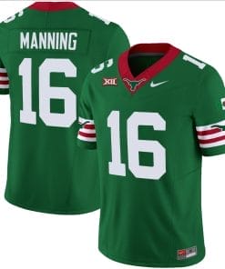 Arch Manning Jersey #16 Texas Longhorns Mexico Vapor College Football Green