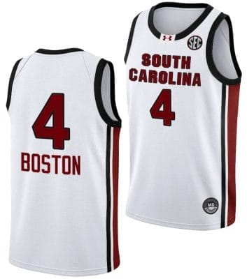 Aliyah Boston Jersey #4 South Carolina Gamecocks College Basketball 2023-24 White