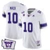 Austin Mack Jersey #10 Washington Huskies Washington Map Patch Football White