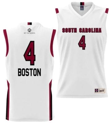 Aliyah Boston Jersey #4 South Carolina Gamecocks College Basketball Alumni White