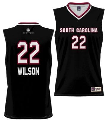A'ja Wilson Jersey #22 South Carolina Gamecocks College Basketball Alumni Black 8 A'ja Wilson Jersey #22 South Carolina Gamecocks College Basketball Alumni Black