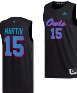 Alijah Martin Jersey #15 FAU Owls College Basketball Replica Black
