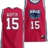 Alijah Martin Jersey #15 FAU Owls NIL College Basketball Lightweight Red