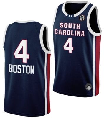 Aliyah Boston Jersey #4 South Carolina Gamecocks College Basketball Away Black