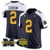 Blake Corum Jersey #2 Michigan Wolverines 1000 Wins Patch Vapor Limited Football Navy Alternate