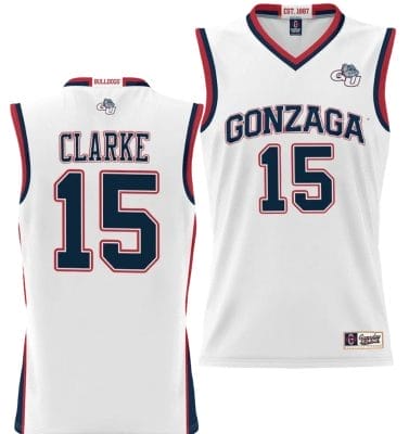 Brandon Clarke Jersey #15 Gonzaga Bulldogs NIL College Basketball Lightweight White 8 Brandon Clarke Jersey #15 Gonzaga Bulldogs NIL College Basketball Lightweight White