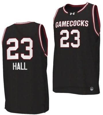 Bree Hall Jersey #23 South Carolina Gamecocks College Basketball 2023-24 Replica Black