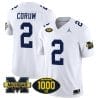 Blake Corum Jersey #2 Michigan Wolverines 1000 Wins Patch Vapor Limited Football White 5 Blake Corum Jersey #2 Michigan Wolverines 1000 Wins Patch Vapor Limited Football White