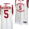 Bryce McGowens Jersey #5 Nebraska Cornhuskers Basketball Home Uniform 2023-24 White 4 Bryce McGowens Jersey #5 Nebraska Cornhuskers Basketball Home Uniform 2023-24 White