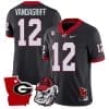 Brock Vandagriff Jersey #12 Georgia Bulldogs Georgia State Map College Football Stitched Black 4 Brock Vandagriff Jersey #12 Georgia Bulldogs Georgia State Map College Football Stitched Black