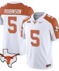 Bijan Robinson Jersey #5 Texas Longhorn Vapor Limited College Football Inverted