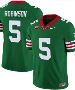 Bijan Robinson Jersey #5 Texas Longhorns Mexico Vapor College Football Green