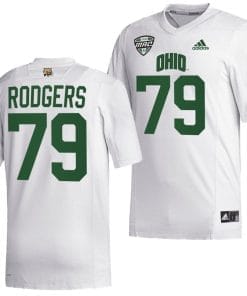 Brody Rodgers Jersey #79 Ohio Bobcats College Football Uniform White