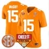 Bru McCoy Jersey #15 Tennessee Volunteers Football Cheez It Citrus Bowl Patch Orange