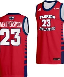 Brandon Weatherspoon Jersey #23 FAU Owls College Basketball Replica Red