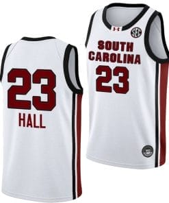 Bree Hall Jersey #23 South Carolina Gamecocks College Basketball 2023-24 White