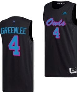 Bryan Greenlee Jersey #4 FAU Owls College Basketball Replica Black