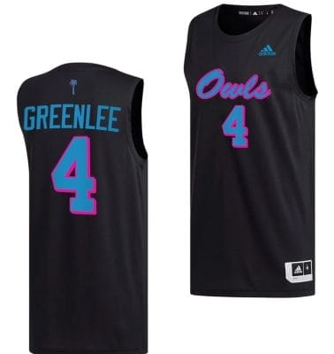 Bryan Greenlee Jersey #4 FAU Owls College Basketball Replica Black