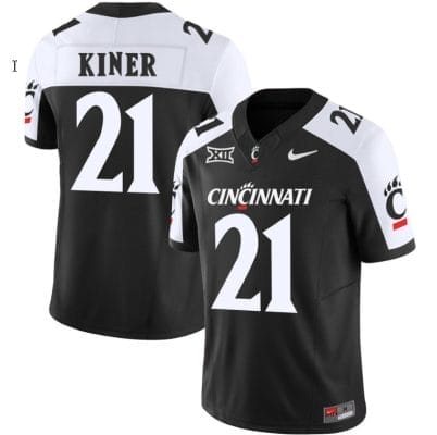 Corey Kiner Jersey #21 Cincinnati Bearcats Vapor Limited College Football All Stitched Black Alternate 8 Corey Kiner Jersey #21 Cincinnati Bearcats Vapor Limited College Football All Stitched Black Alternate