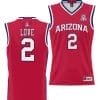 Caleb Love Jersey #2 Arizona Wildcats NIL College Basketball Lightweight Red 4 Caleb Love Jersey #2 Arizona Wildcats NIL College Basketball Lightweight Red