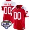 Custom Ohio State Jersey Name and Number Cotton Bowl Patch Vapor Football Red Alternate