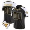 Custom Texas Longhorn Jersey Name and Number Gold Vapor Limited College Football Alternate