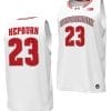 Chucky Hepburn Jersey #23 Wisconsin Badgers By the Players Basketball 2023-24 White