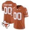 Custom Texas Longhorn Jersey Name and Number Vapor Limited College Football Stitched Texas Orange