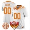 Custom Tennessee Vols Jersey Name and Number Football Cheez It Citrus Bowl Patch White