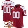 Custom Alabama Crimson Jersey Name and Number SEC Championship 2023 Patch Basic Crimson Alternate 5 Custom Alabama Crimson Jersey Name and Number SEC Championship 2023 Patch Basic Crimson Alternate