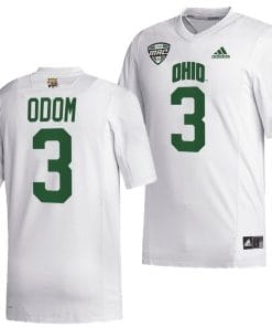 Cameron Odom Jersey #3 Ohio Bobcats College Football Uniform White