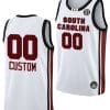 Custom South Carolina Gamecocks Jersey Name and Number College Basketball 2023-24 White 2 Custom South Carolina Jersey Name and Number College Basketball 2023-24 White