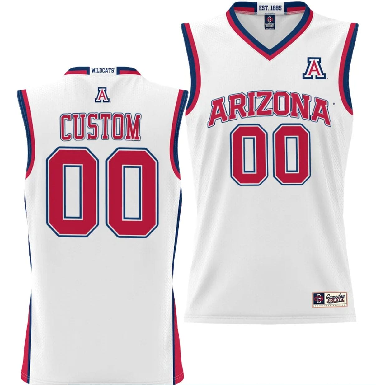 Custom Arizona Wildcats Jersey Name and Number NIL College Basketball Lightweight White 1 Custom Arizona Wildcats Jersey Name and Number NIL College Basketball Lightweight White