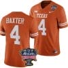 CJ Baxter Jersey #4 Texas Longhorns Allstate Sugar Bowl Patch 2024 College Football Orange