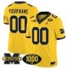 Custom Michigan Wolverines Jersey Name and Number 1000 Wins Patch Vapor Limited Football Maize 5 Custom Michigan Wolverines Jersey Name and Number 1000 Wins Patch Vapor Limited Football Maize